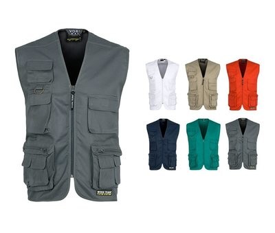 GILET DA LAVORO MULTITASCHE CON CERNIERA GILET DA LAVORO MULTITASCHE CON CERNIERA