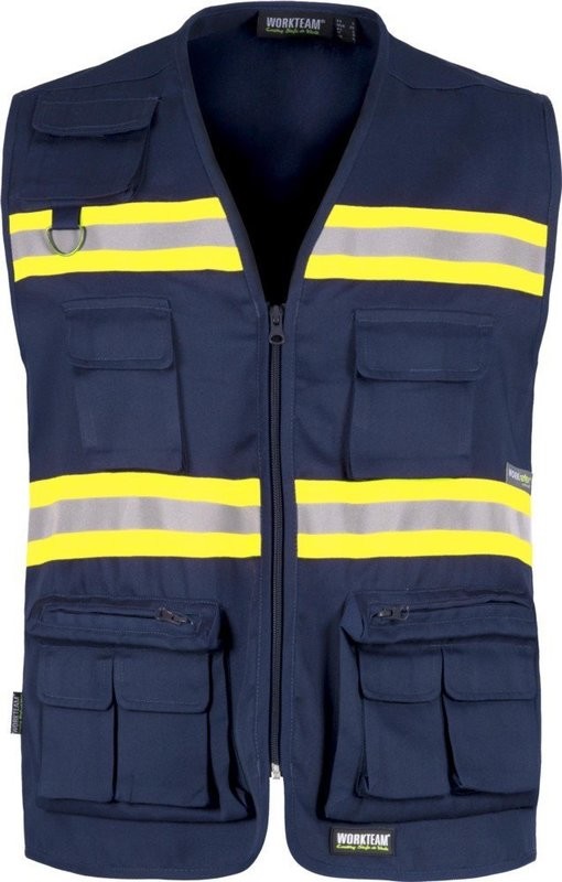 GILET ALTA VISIBILITA' WORKTEAM 2 BANDE GILET ALTA VISIBILITA' WORKTEAM 2 BANDE