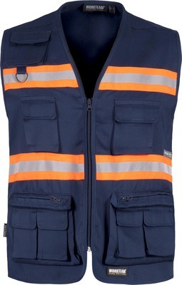 Gilet da lavoro con 2 banda catarifrangenti