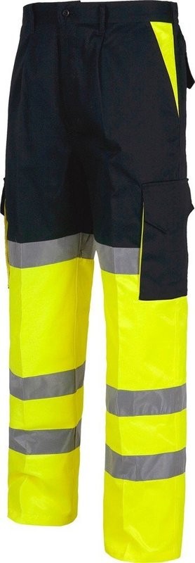 PANTALONE CON RINFORZO WORKTEAM  ALTA VISIBILITA' EN ISO 20471:2013 CLASSE 2