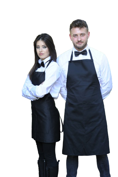 KIT 10PZ. GREMBIULE CON PETTORINA VENEZIA