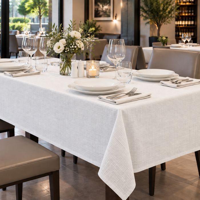 Tovaglia rettangolare per Ristorante 100% poliestere - Easy no stiro Idrorepellente