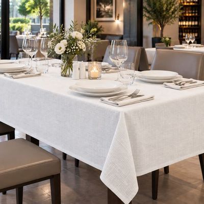 Tovaglia rettangolare per Ristorante 100% poliestere - Easy no stiro Idrorepellente Tovaglia rettangolare per Ristorante 100% poliestere - Easy no stiro Idrorepellente