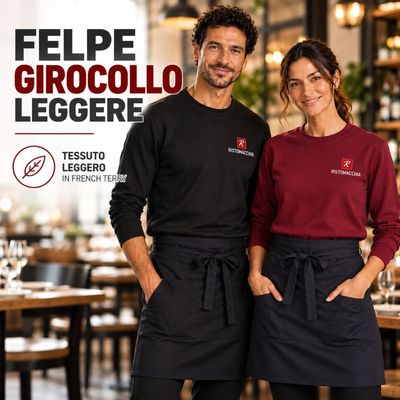 FELPA GIROCOLLO LEGGERA FELPA GIROCOLLO LEGGERA