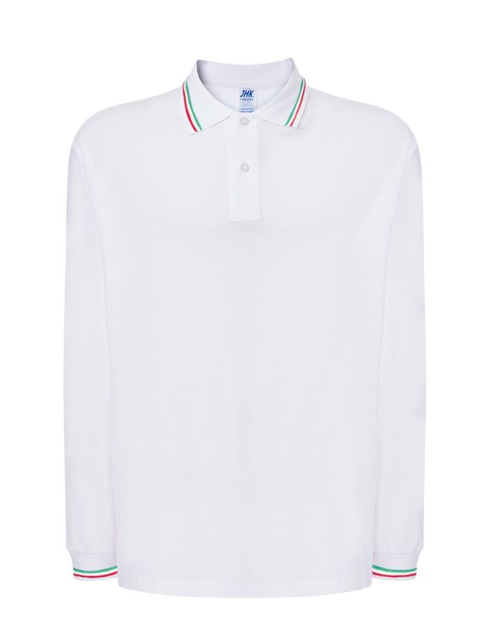 POLO TRICOLORE MANICA LUNGA