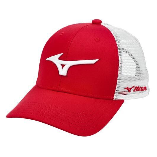 370347 Red/White Mizuno Diamond Trucker Hat
