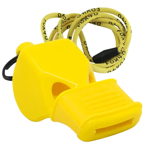Fox40 Classic Whistle Yellow CMG With Lanyard