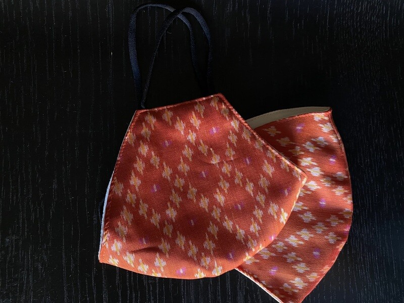 Red Ikat (Handmade Face Mask)