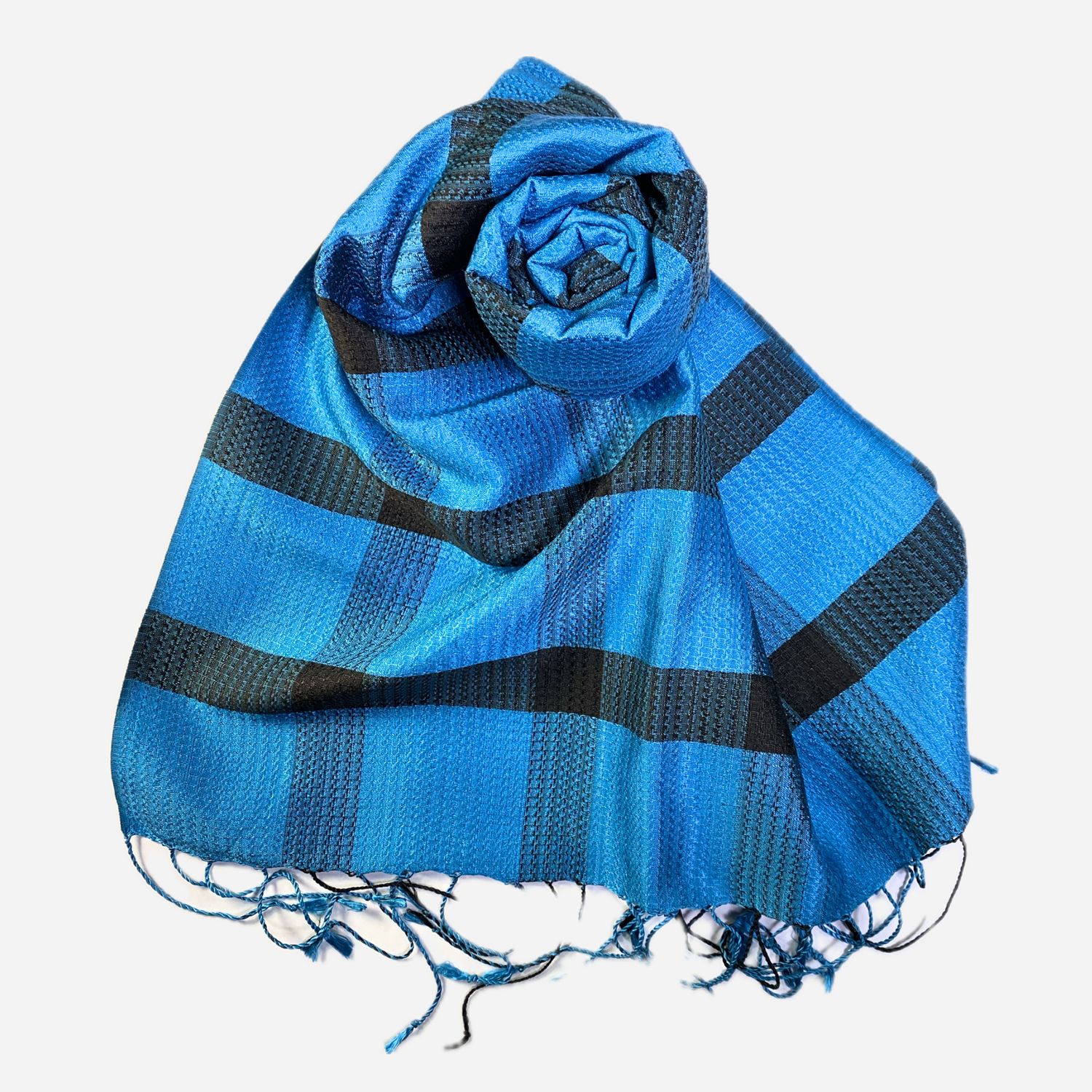Blue &amp; Black Tartan
