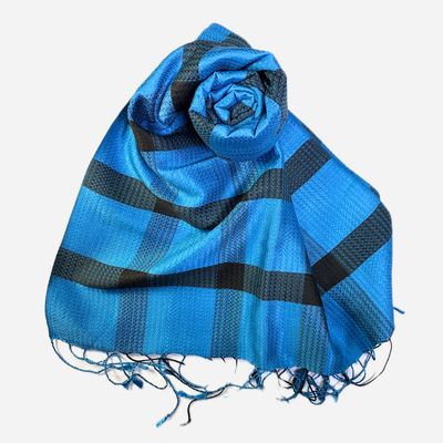 Blue &amp; Black Tartan
