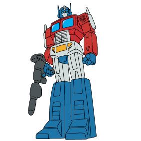 Transformers: Optimus Prime Standing Enamel Pin