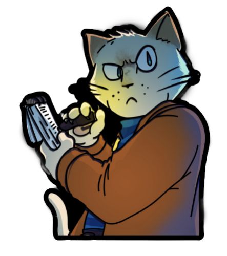 Inspector Waffles Enamel Pin