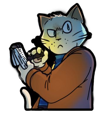 Inspector Waffles Enamel Pin