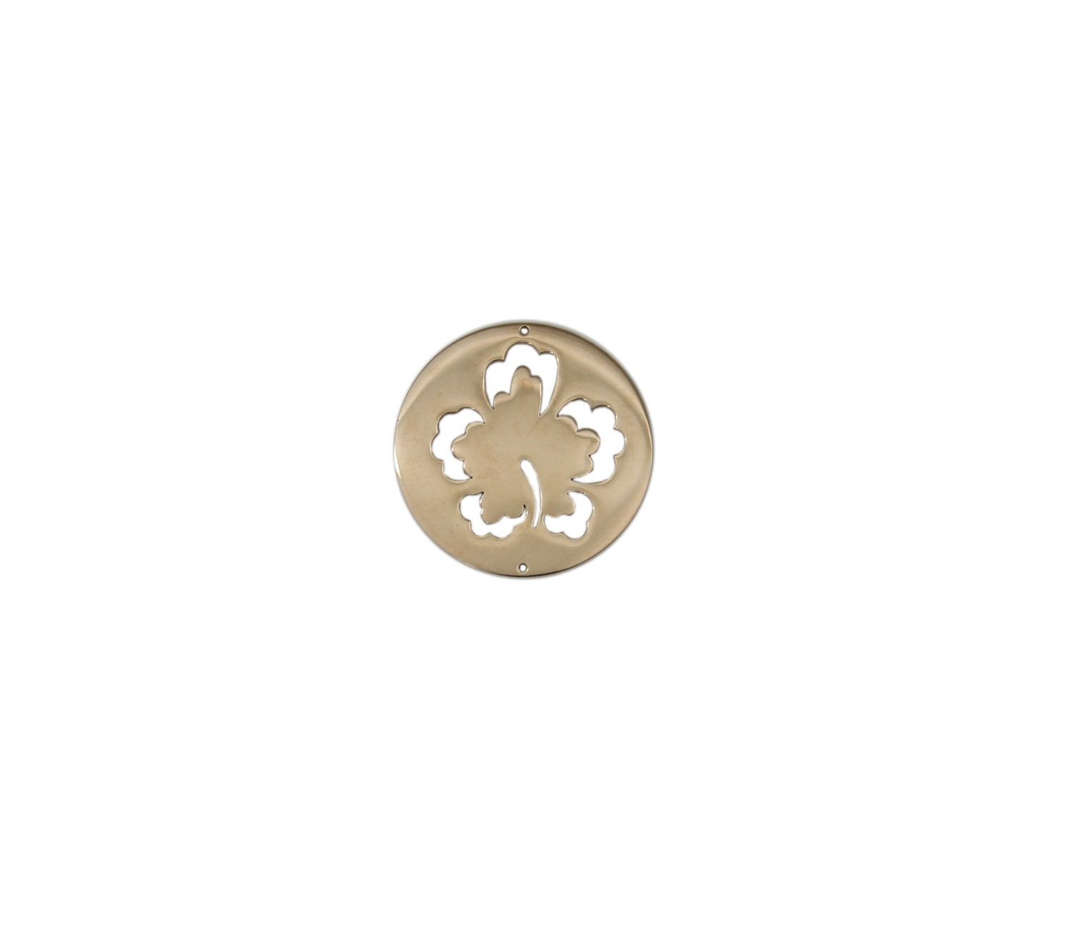 Hibiscus Design 25 mm Interchangeable Face Plate for Pendants and Bracelets in Rose Gold
