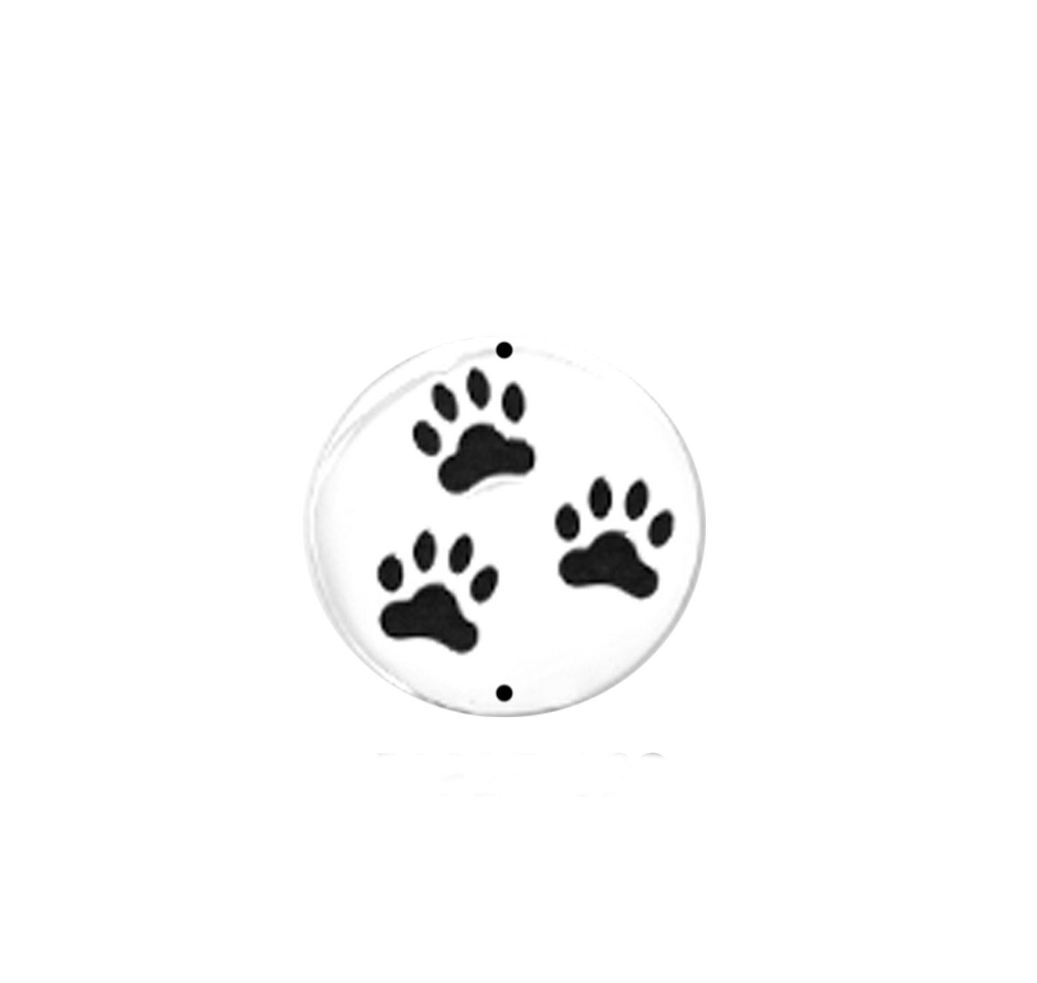 Paws Design 20 mm Ring size face plate in Stainless Steel