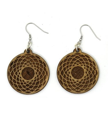 Laser Wood Earrings