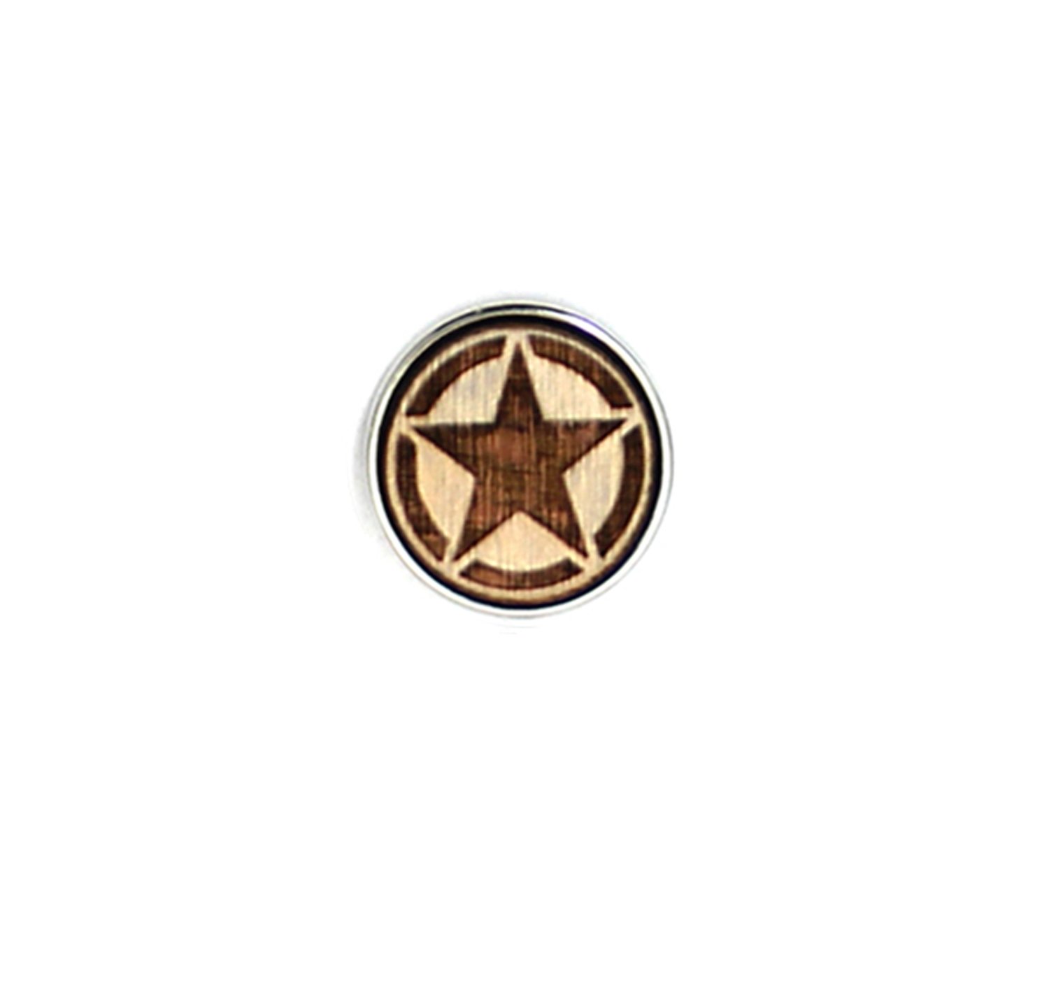 Army Star- Diffusing Locket Wood Snap