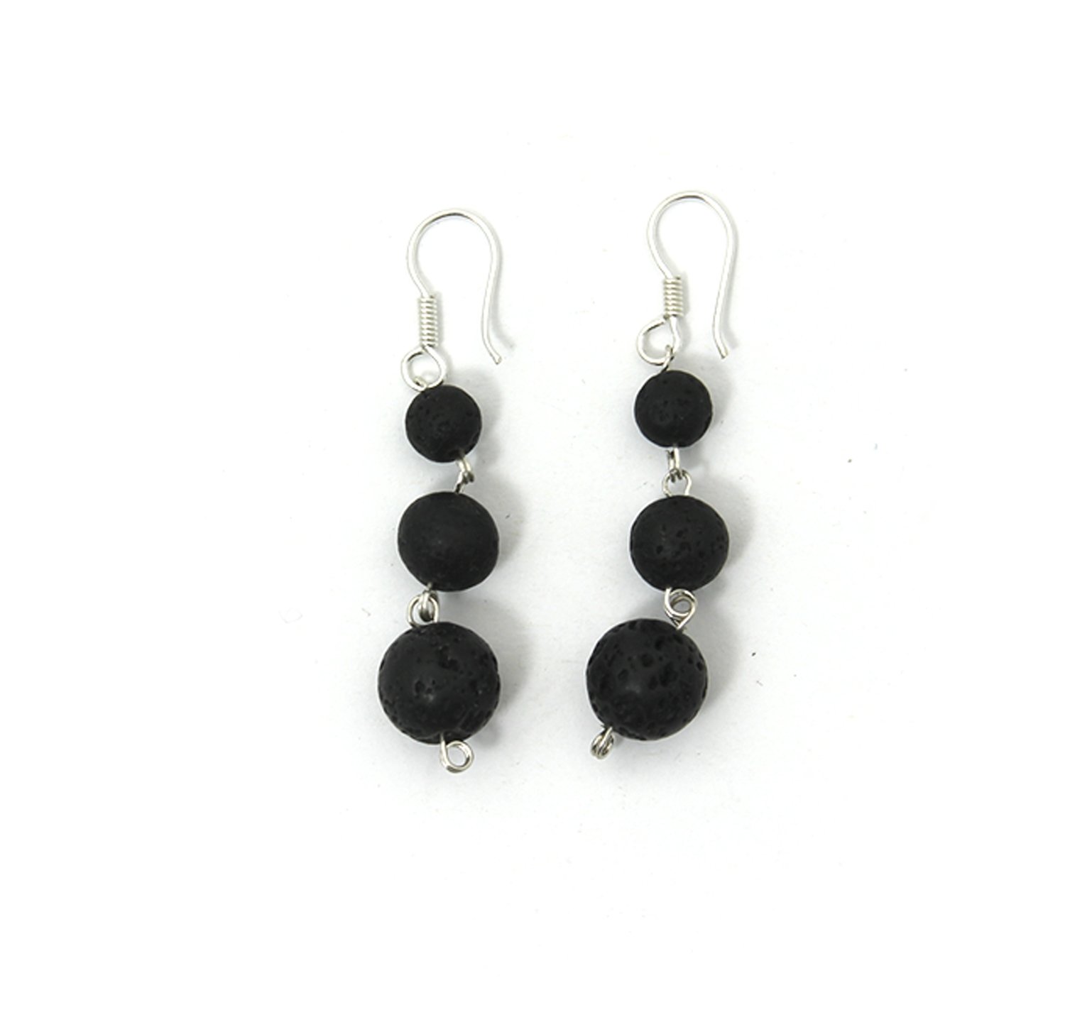 Lava Earring - Triple Stone Chandelier