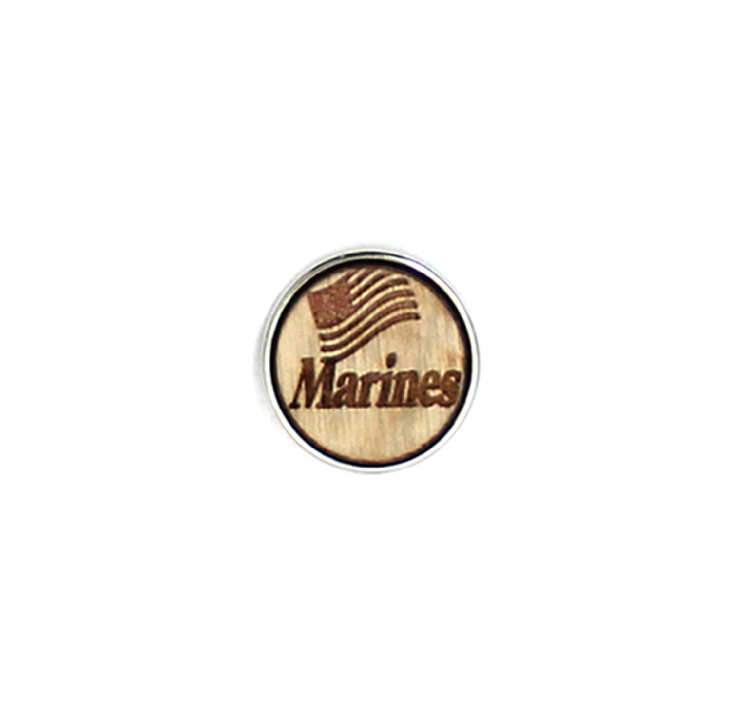 Marines with US Flag - Diffusing Locket Wood Snap