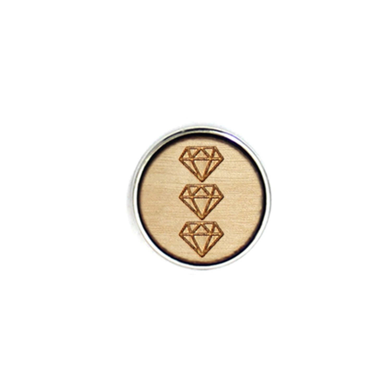 Triple Diamond - Diffusing Locket Wood Snap