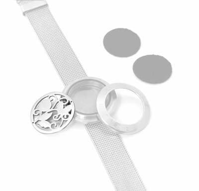 Silver Tone Face Plates - 25mm