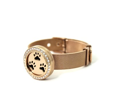 Interchangeable Rose Gold Twist Bracelets With Crystals