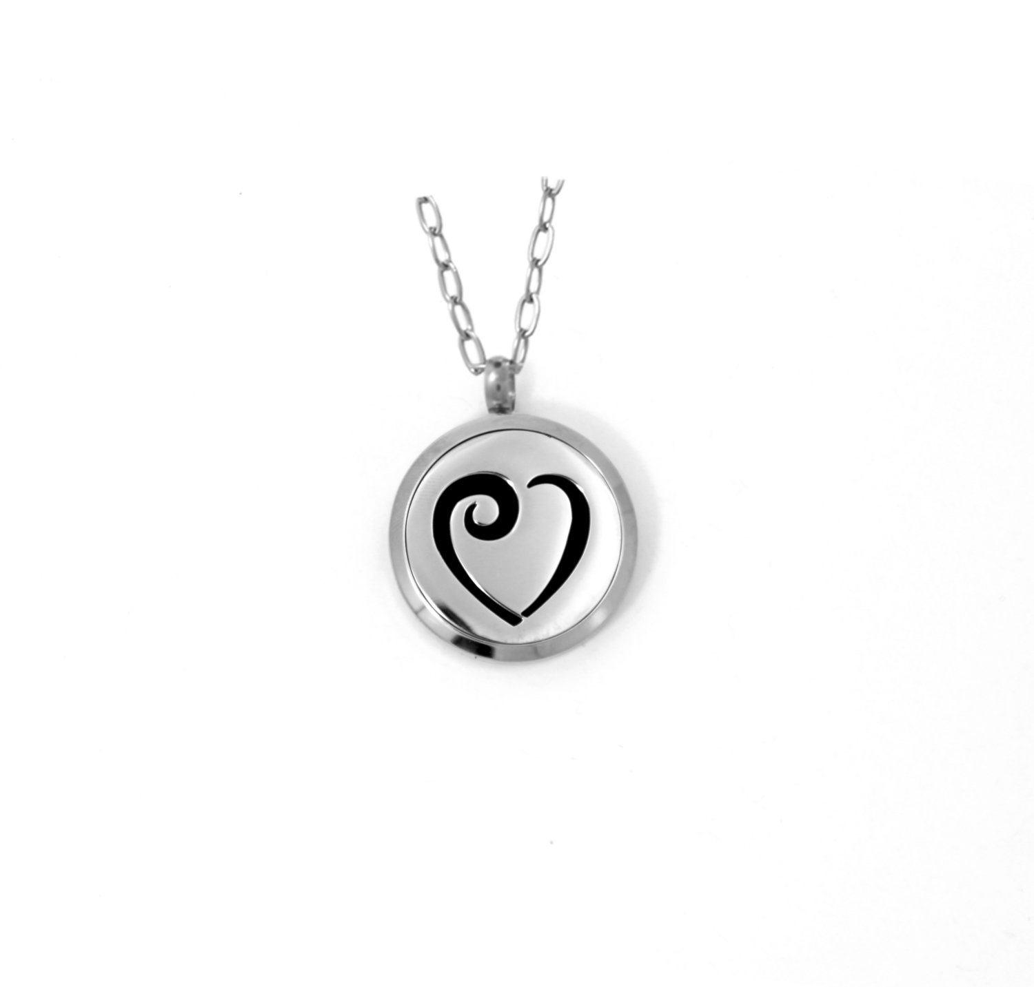 Diffusing Magnetic Heart Pendant - includes Two Leather Inserts