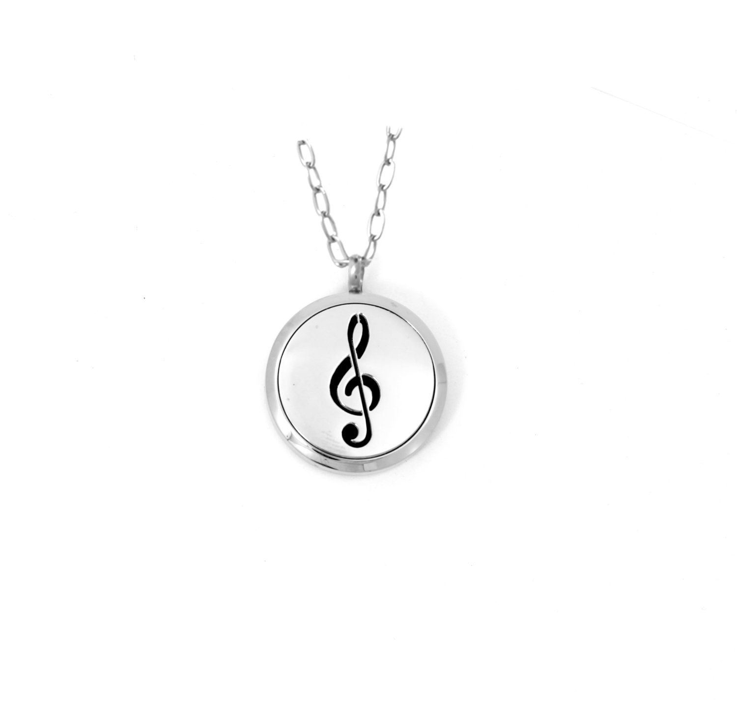 Diffusing Magnetic Treble Cleff Pendant - includes Two Leather Inserts