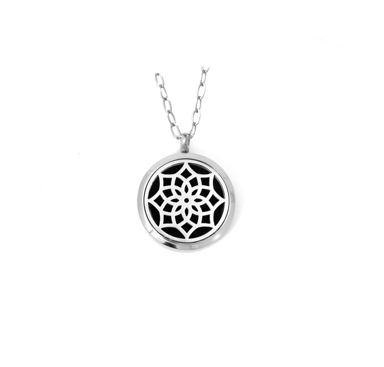 Diffusing Magnetic Mandala Pendant - includes Two Leather Inserts