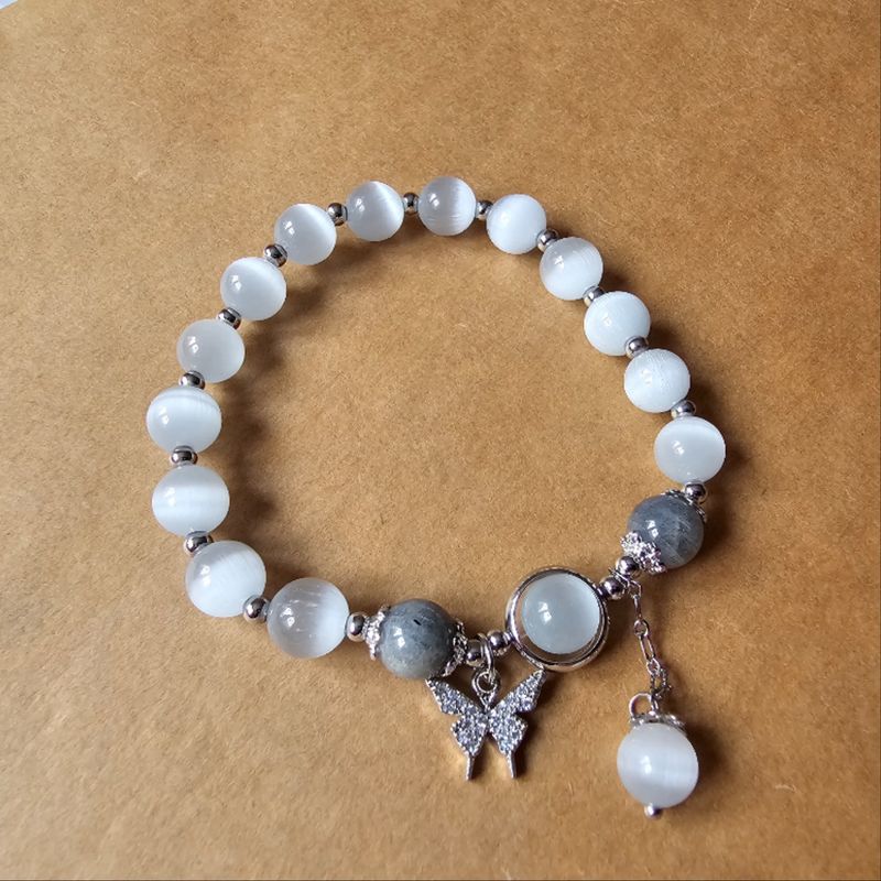 Opal Schmetterling Kugelarmband