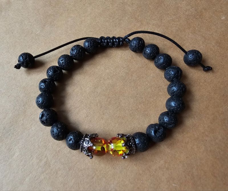 Vulkan Imitation Bernstein Kugelarmband