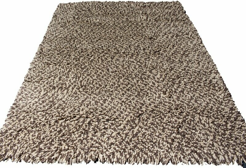 Teppich Hochflor beige/braun - 200x240cm Teppich Hochflor beige/braun - 200x240cm