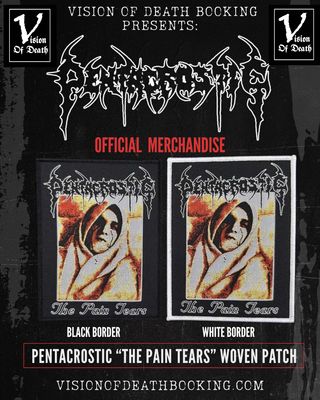 Pentacrostic - The Pain Tears woven patch