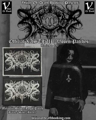 Xasthur - Metalic Silver Logo Woven Patch