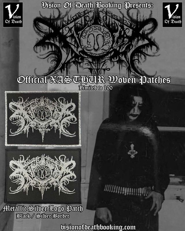 Xasthur - Metalic Silver Logo Woven Patch