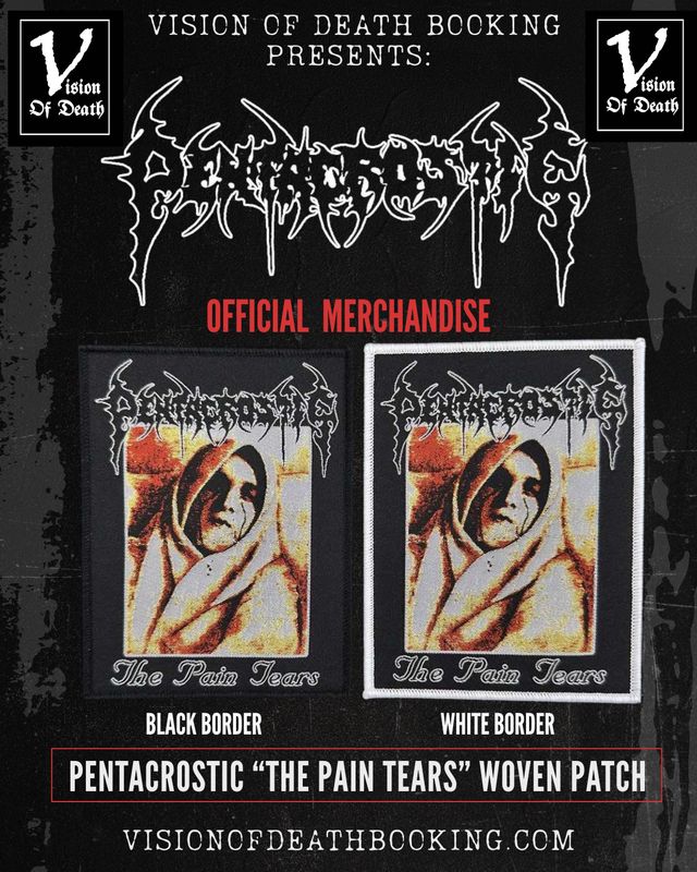 Pentacrostic - The Pain Tears woven patch