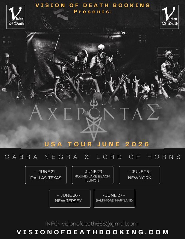Acherontas United States June Tour 2026