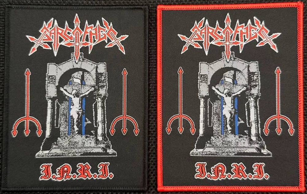 Sarcofago - I.N.R.I Woven Patch