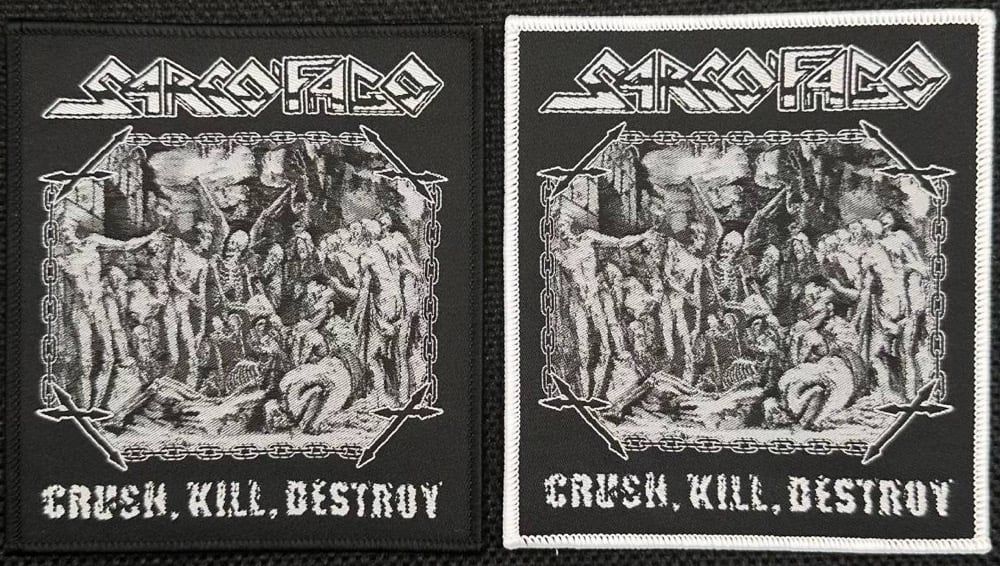 Sarcofago - Crush, Kill, Destroy Woven Patch