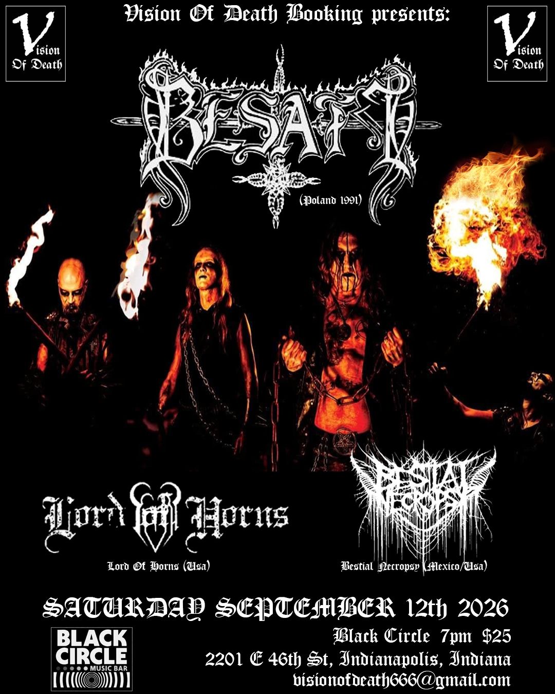 Besatt - Indianapolis Indiana (State Street Pub) 9/12/26