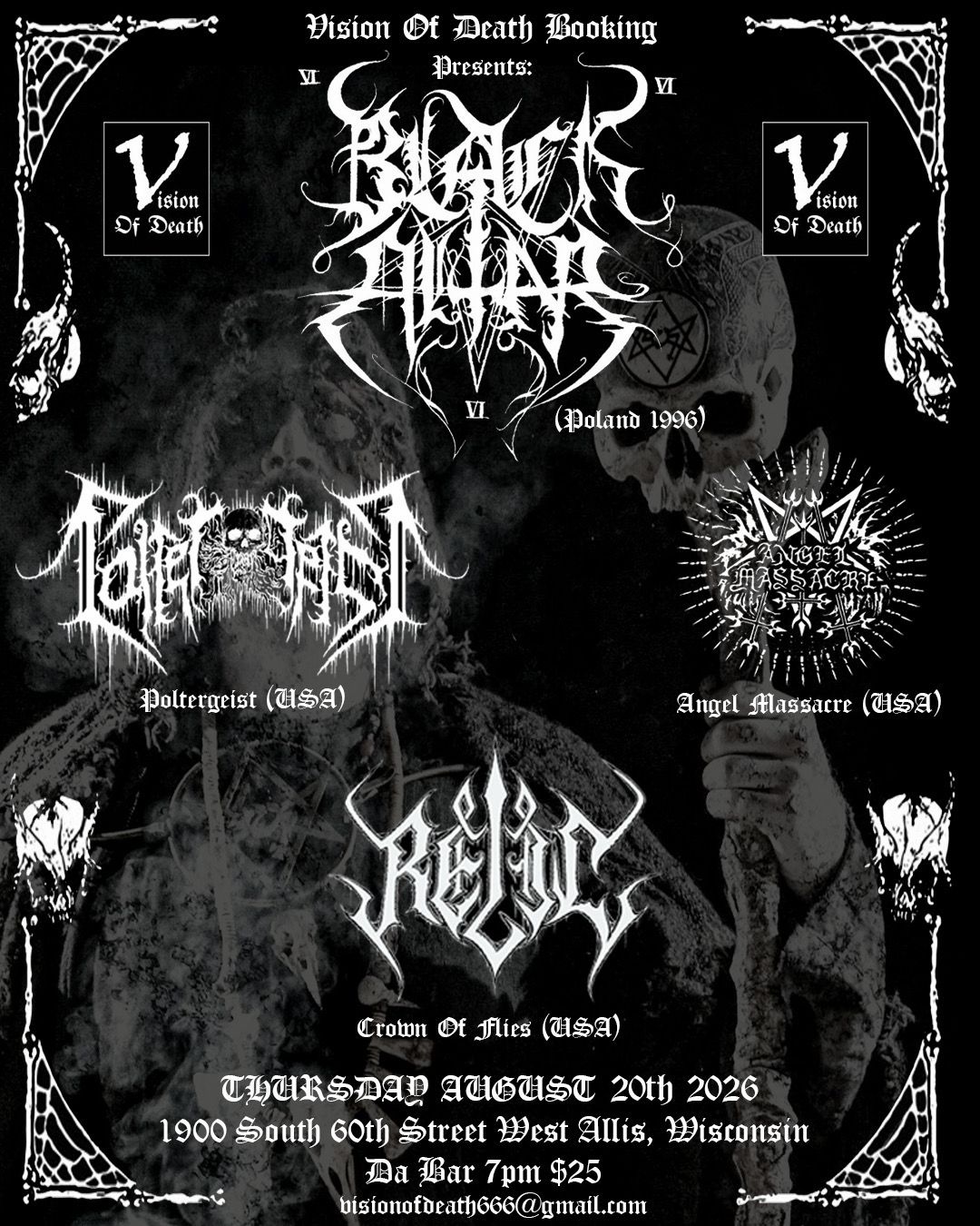 Black Altar -  West Allis Wisconsin (Da Bar)  8/20/26