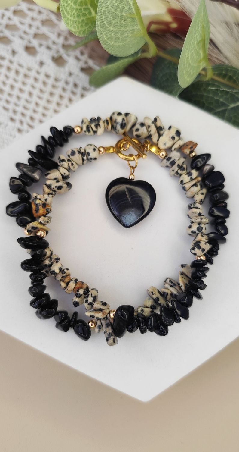 Jaspis Dalmatyński i Obsydian