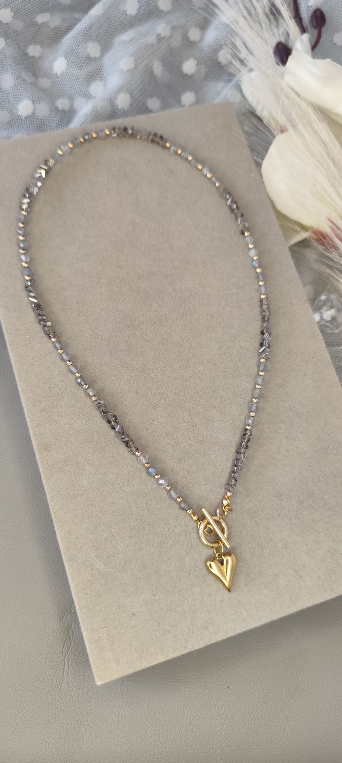 Labradoryt i kryształki