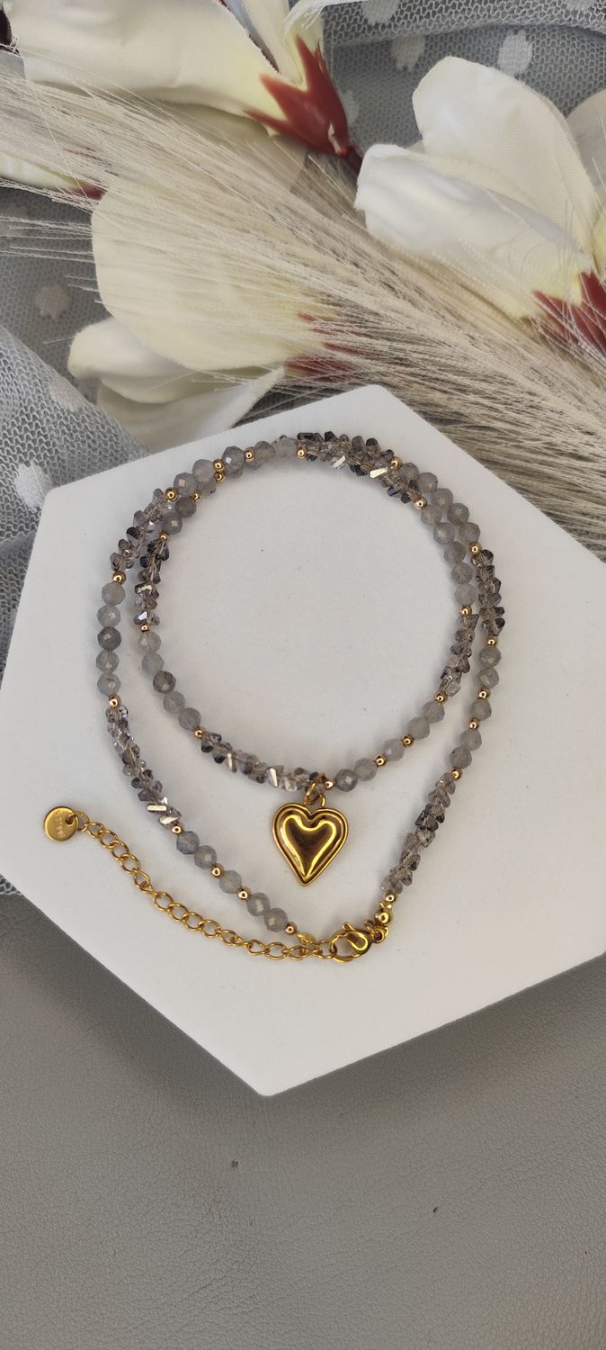 Labradoryt i kryształki