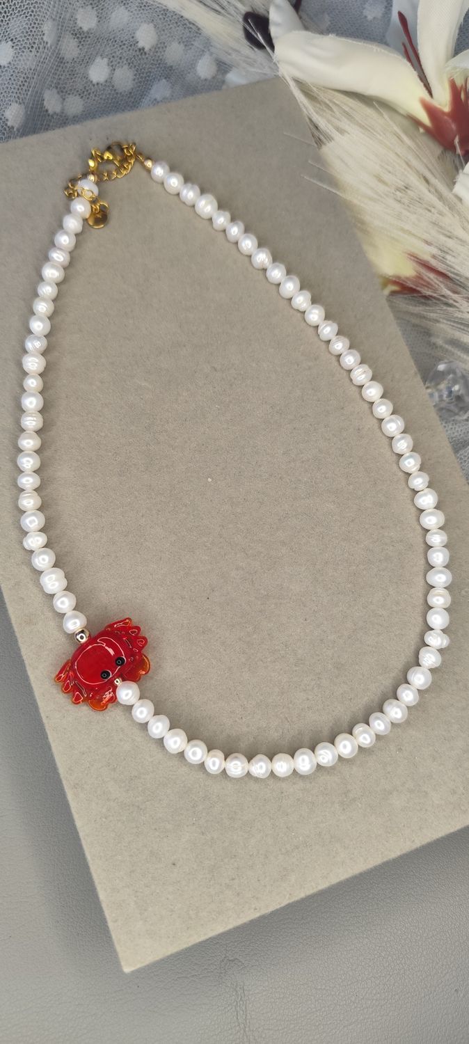 PERŁY NATURALNE SŁODKOWODNE IDZIE RAK