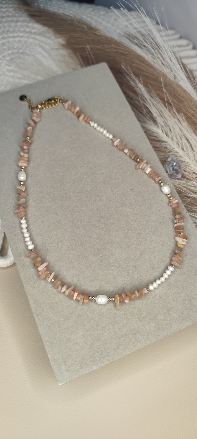 KAMIEŃ SŁONECZNY I PERŁA NATURALNA SŁODKOWODNA