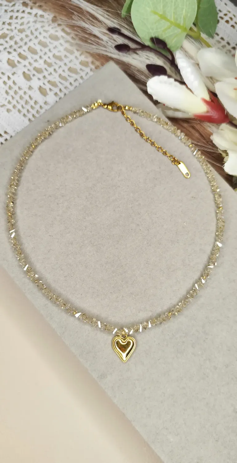 Mega błysk kryształki szampańskie z sercem