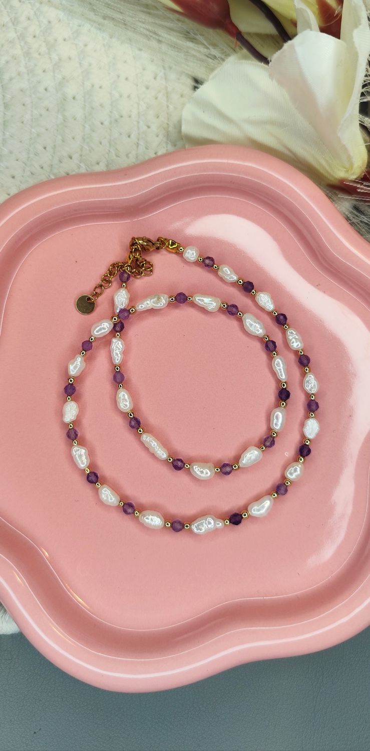 Mistyczna perła w ametyście