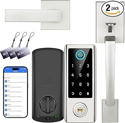 Fingerprint Door Lock with Handle Sets