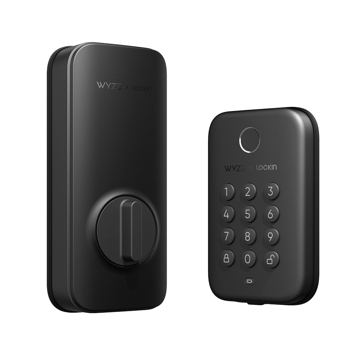 Wyze Auto-Lock Bolt, Fingerprint Keyless Entry Door Smart Bluetooth Deadbolt Replacement, Backlit Keypad, IPX5 Weatherproof